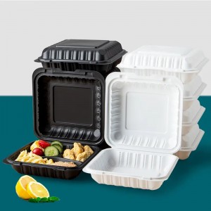 Lunch Takeaway Packaging Clamshell Plastic Microwaveable