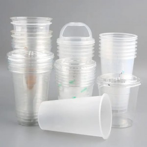 Eco-friendly Custom Clear Boba Cups With Lid