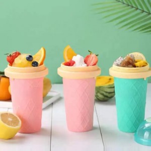 Homemade Milk Shake Ice Cream Maker Cooling Plastic Cup