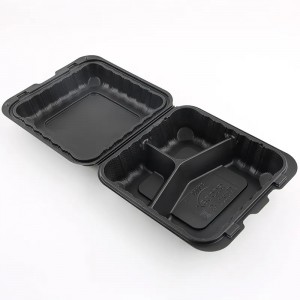 I-Microwaveable Plastic Clamshell Packaging Takeaway Lunch
