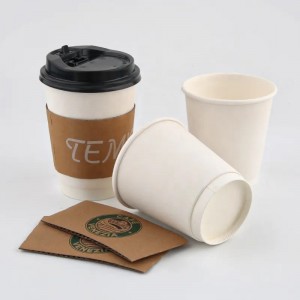 도매 일회용 맞춤형 크래프트 커피 컵