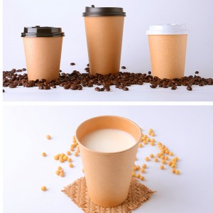 Oanpasbere en wegwerpbare Ripple Wall Coffee Cups mei deksels