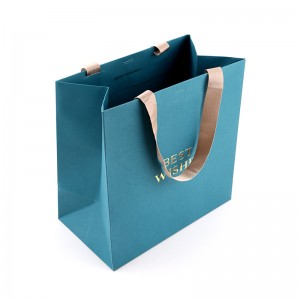Прилагодена луксузна торба за подароци Торба за купување Крафт хартиена торба