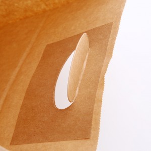 Tilpasset logo takeaway Kraft papirposer