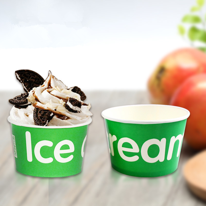 ice cream cups with personal logo