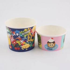 Whosesale Custom Ice Cream Paper Cups mei deksels