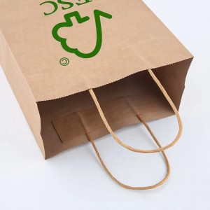 Custom Kraft Paper Bags kalawan handles