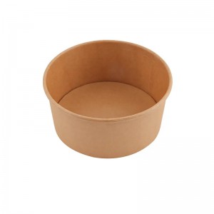 Customizable Insulated Kraft Paper Bowl yokhala ndi Lid