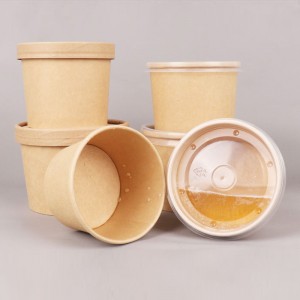 Disposable Take Away Kraft Paper Bowl