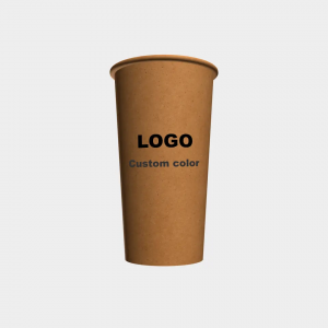 Екологични двустенни чаши за кафе от крафт хартия