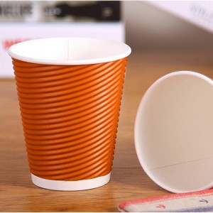 Customizable & Disposable Paper Cups hamwe na Lids ya Kawa