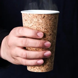 Disposable Eco-friendly Insulated Cork Paper Cup