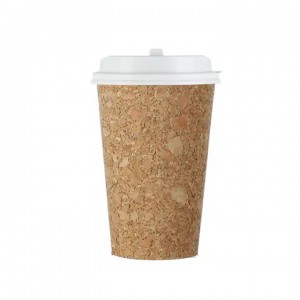 Disposable Eco-friendly Insulated Cork Paper Piala