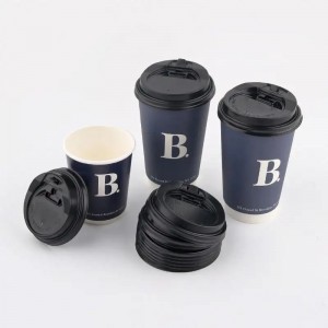 Cană de cafea personalizată de unică folosință și biodegradabilă din carton
