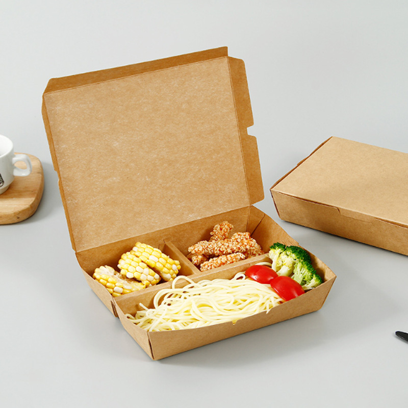 Hộp đựng thức ăn bằng giấy Kraft có thể phân hủy sinh học