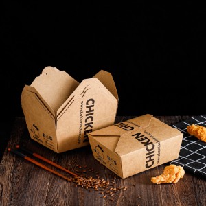 Isiko ILogo Disposable Kraft Paper Lunch Box