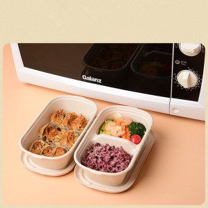 Compostable Bagasse Lunch Box With Compartments  Wholesale