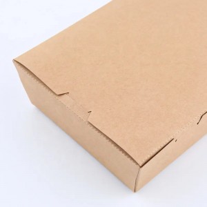 Papirnata škatla za pakiranje hrane z vidnimi okenci