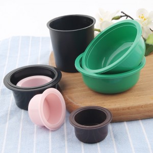 ຮ້ານອາຫານໄປການກໍາຈັດສີດໍາ 35ml souffle cup round dipping sauce packaking container plastic takeaway food sauce cups