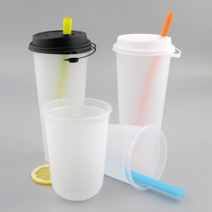 뚜껑이 있는 맞춤형 및 일회용 플라스틱 컵 도매