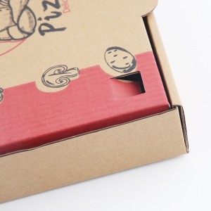 Մեծածախ հարմարեցված լոգո Դյուրակիր բազմակի օգտագործման պիցցայի տուփեր