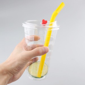 16 Oz персонализирана пластмасова чаша за чай с балончета
