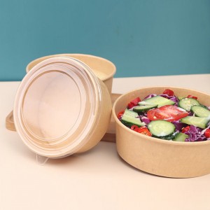 Food Grade Kraft Paper Bowl para sa Salad