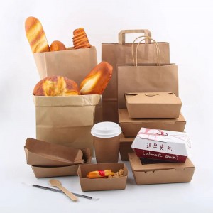 Papirboks for matpakke med synlige vinduer
