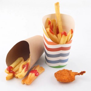 Customizable & Disposable Eco-friendly French Fries Boxes