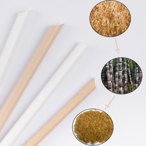 Diagonal Cut Sharp Ending Biodegradable Paper Straws