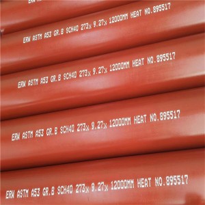 ASTM A53 Gr.A & Gr.B Carbon ERW Steel Pipe ji bo Germahiya bilind