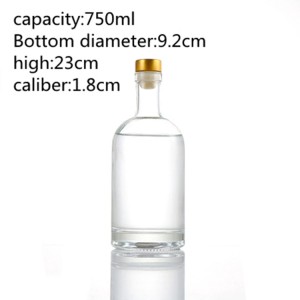 750ml Vodka bottle