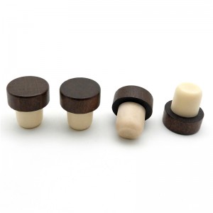19mm Wooden Top T Cork Wine Stoppers