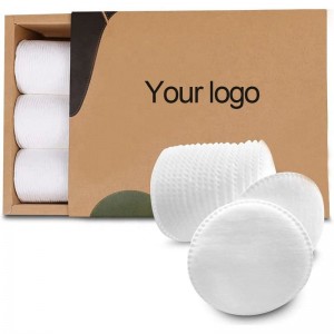 Disposable double sided cleaning round makeup cotton pads