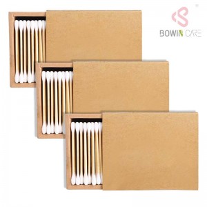 Multifunctional biodegradable bamboo stick cotton swabs