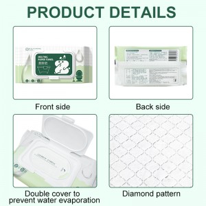 Biodegradable Toilet Paper Wet Wipes With Double cover to prevent water evaporation