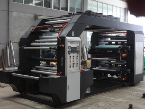 Mașină de imprimat Flexo de mare viteză cu 4 culori de 600 mm pentru film PE