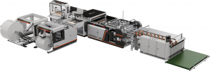 BX-CIS750-H PE 필름 라이너 삽입 및 절단 및 재봉 및 핫멜트 접착 기계