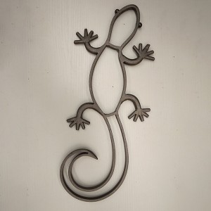 Good Wholesale Vendors Metal Garden Gates - Handmade Iron Gecko – Boya