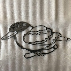 Bottom price Wrought Iron Gates - Iron Kookabura Bird – Boya