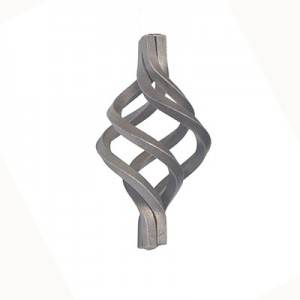Personlized Products Iron Basket - Wrought Iron Basket For Fence Decoration – Boya