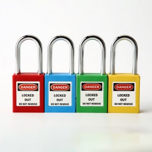 Factory making China 38mm Steel Shackle Loto Safety Padlock Lockout with Security Lock