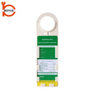 factory low price Tagout - Plastic Safety Scaffolding Holder tag KT-01 – Boyue
