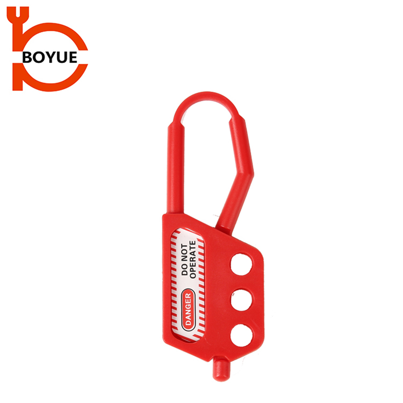 Industrial High Security Padlock 3 Holes Red Padlock Nylon Hasp Lockout HN-02 Featured Image