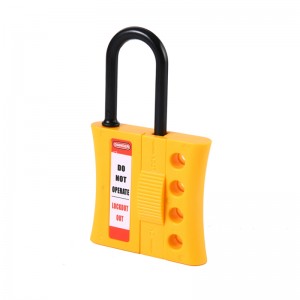 2021 Latest Design Red Safety Hasp Lockout - Yellow Nylon Shackle Safety 4 Hole Lockout Hasp HN-03 HN-04 – Boyue