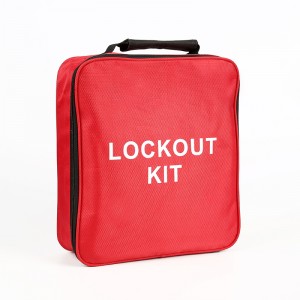 factory customized Safety Lockout Bag - Safety Red Personal Electrical Lockout Kit Lock Bag TLB-04 – Boyue