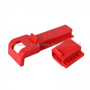 Good quality Boyue OEM Red Color Plastic Nylon PP Butterfly Valve Lockout