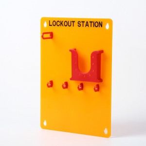 BOYUE good quality plastic safety lockout station BY-4