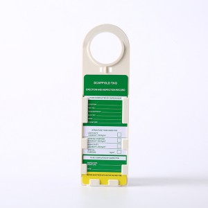 Discount Price Safety Pvc Lockout Tag - Plastic Safety Scaffolding Holder tag KT-01 – Boyue