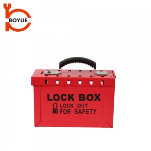 Portable Metal Group Lockout Box GL-01-2